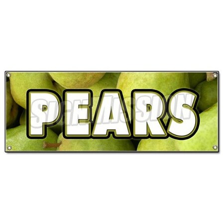 Signmission PEARS BANNER SIGN fresh picked fruit stand farm produce farmers market sweet B-Pears
